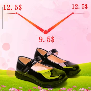 

Kids Shoes For Girl Fashion Solid PU leather Children Shoes Hook & Loop Girls Casual Spring Shoes 2019 Princess Chaussure