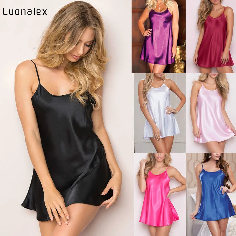 Luonalex для женщин соблазнительное женское белье с открытой спиной кружево пижамы сексуальная горячая эротическая ночная рубашка