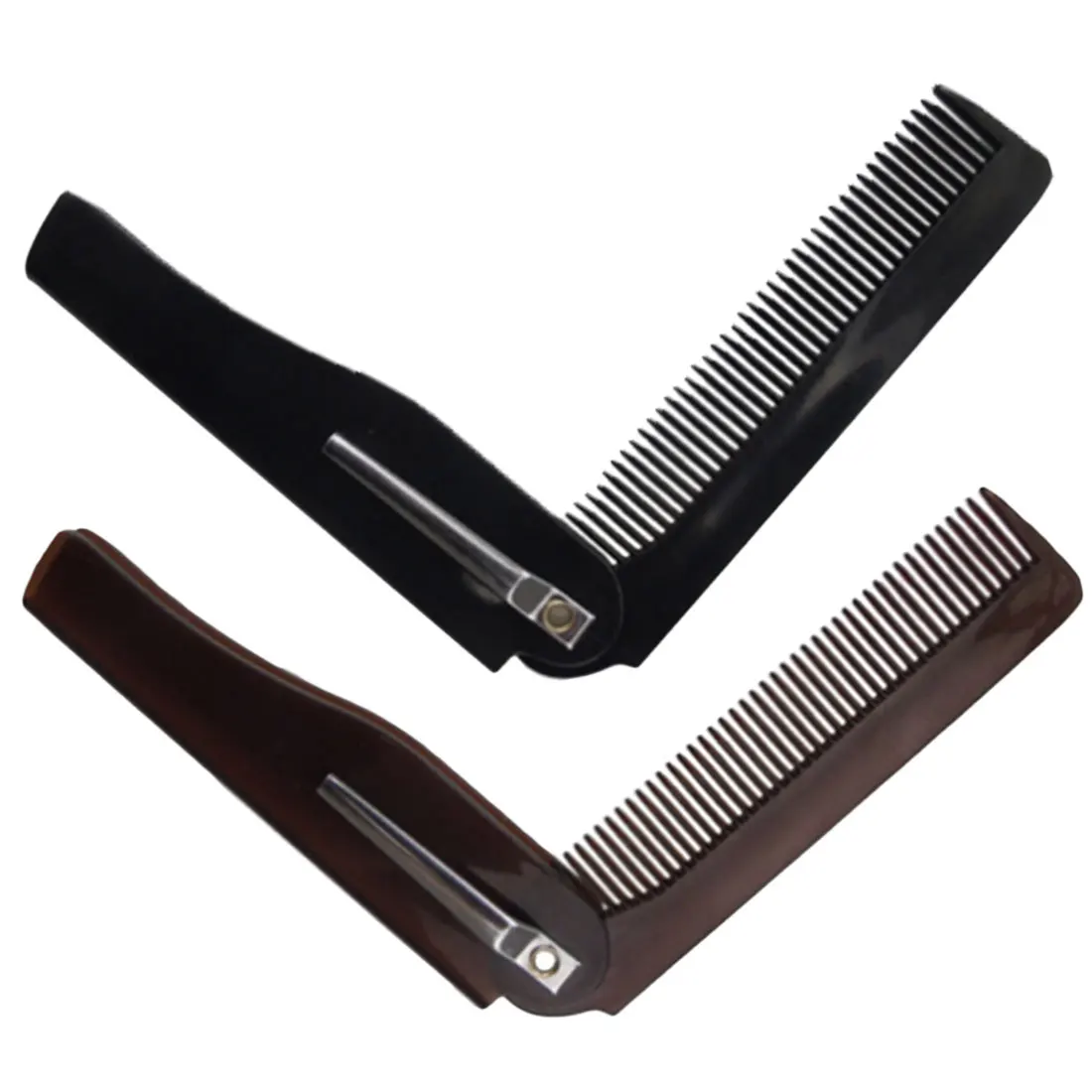 Mini Portable Folding Knife Type Comb Men S Oil Head Shape Comb