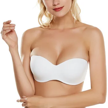 

Strapless Push up Bras Sexy Lingerie Ladies Deep V Underwear Fashion Prom underwired Bralette Tops Size A B C D DD Cup