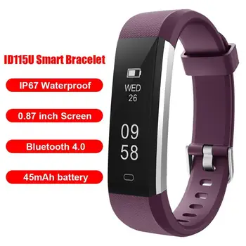 

ID115U Smart Bracelet IP67 Waterproof Sleep Monitor Message Push Sport Smartband Active Time Display Motion Mode Funtion