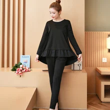 YICIYA black tracksuit women 2 piece set co ord set outfits plus size large 4XL 5XL big Top and pants suits sportswear clothes black spaghetti sequins design co ord with choker