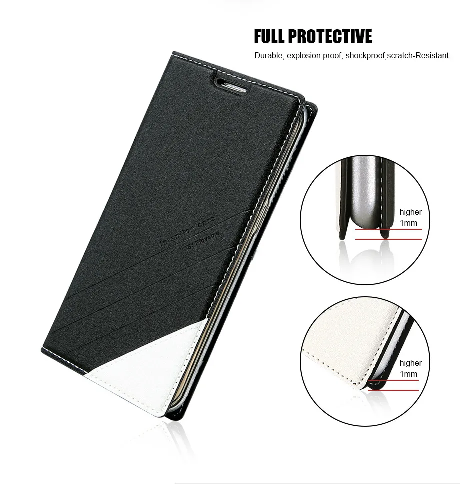 Magnetic Flip Leather Case For iPhone 5 6 7 Plus Card Slot Cover S8 BOB (6)