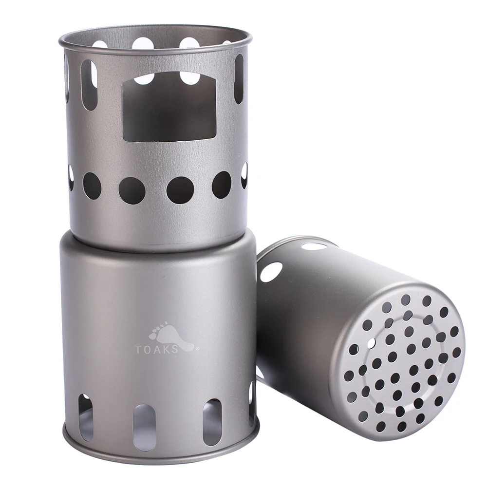 TOAKS Titanium Wood Gas Stove Outdoor Camping Stove Backpacking Wood ... - TOAKS Titanium WooD Gas Stove OutDoor Camping Stove Backpacking WooD Burning Stove 151g 5 4oz STV