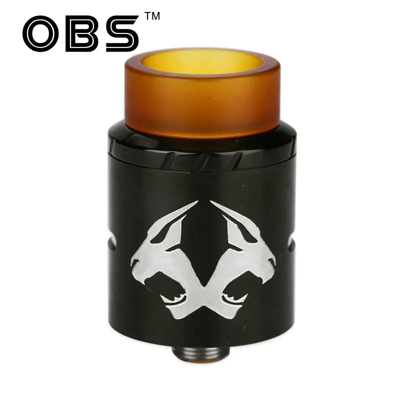 

Original OBS Cheetah 2 Mini RDA 22mm Diameter with Clapton Coil Adjustable Middle Airflow & Easy Building Deck E-cig Atomizer