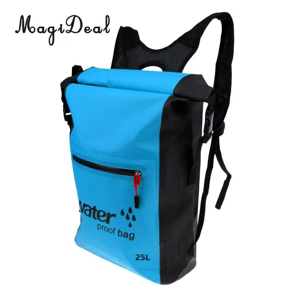 Durable 25L Waterproof Dry Backpack Rucksack Kayak Canoe Boat Surfing Bag for Fishing Flatable Boat Surfing Sailing Accessories
