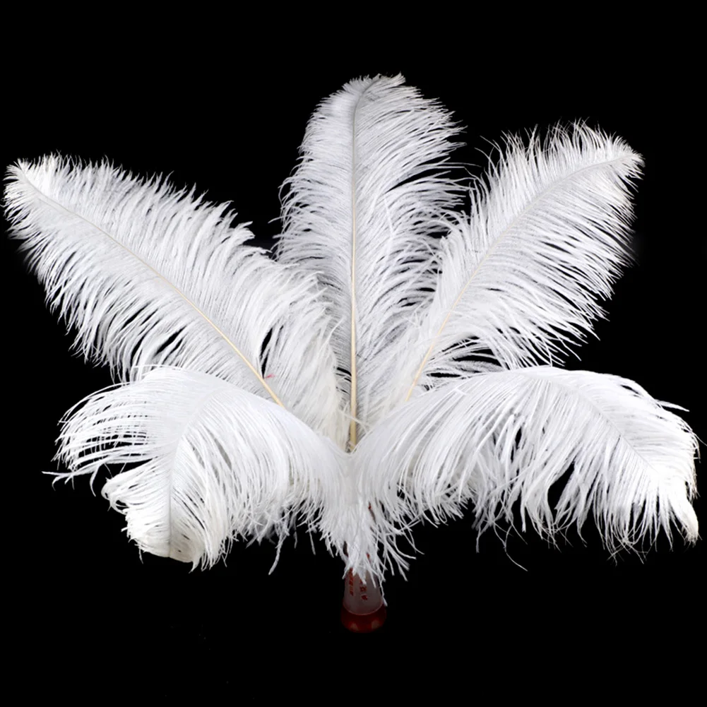 10pcs 15 20cm Natural Ostrich Feathers Wedding Party Decoration