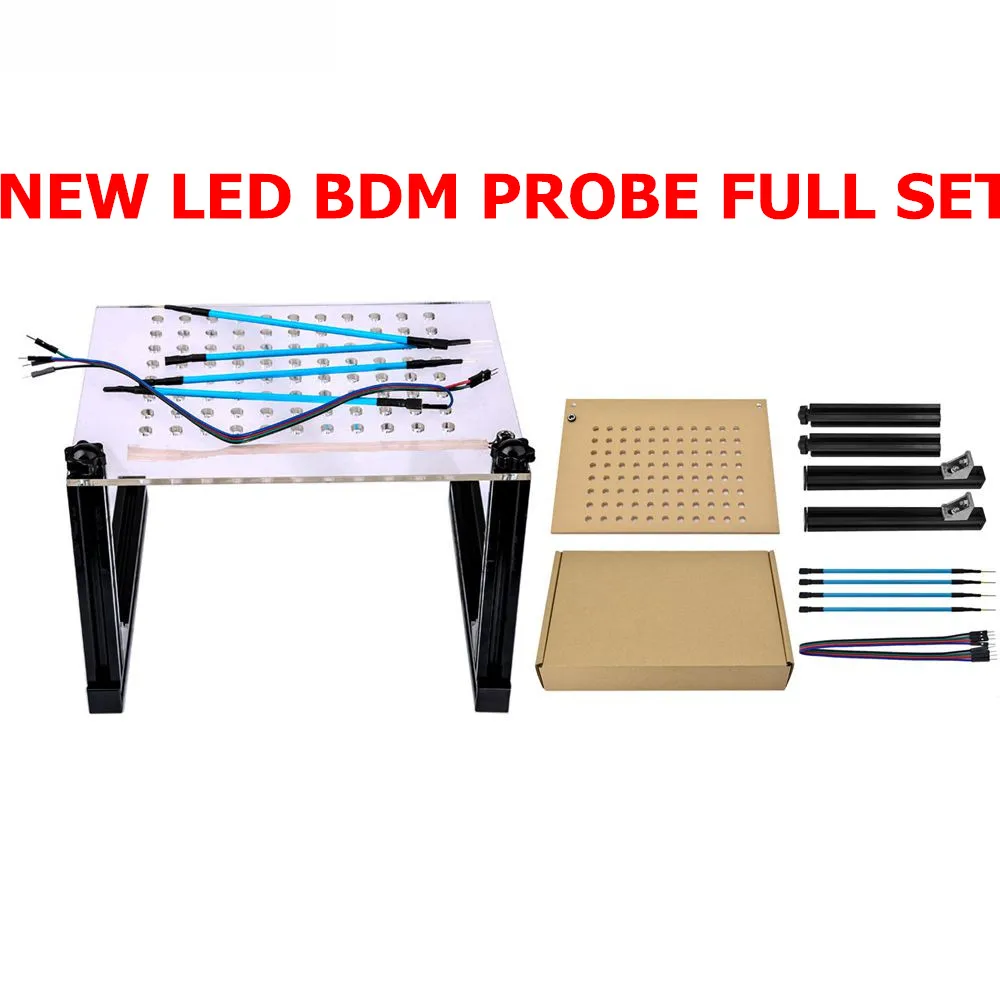 22 шт. BDM Адаптеры KTAG KESS KTM Dimsport BDM зонд адаптеры полный набор светодиодный BDM Рамка ЭБУ рампа Адаптер BDM Рамка 40 шт. pin - Цвет: NEW LED BDM