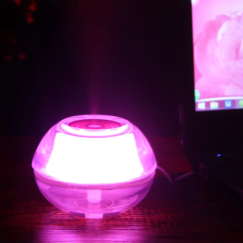 

TBonlyone 180ML Night Light Humidifier Crystal Lamp Air Aroma Diffuser Water Soluble Oil Diffuser USB Ultrasonic Air Humidifier