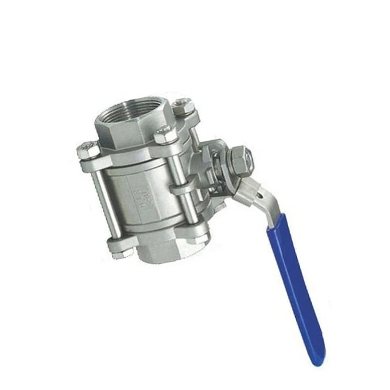 1-1/" BSP внутренняя резьба 304 нержавеющая сталь 3 части шаровой клапан для воды, нефти, газа