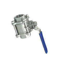 1-1/" BSP внутренняя резьба 304 нержавеющая сталь 3 части шаровой клапан для воды, нефти, газа