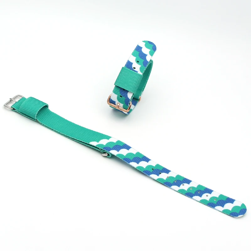 High-end printed Simple and stylish color RELAX letters nylon table bandwidth 18mm 20mm adapter belt ladies men's sports