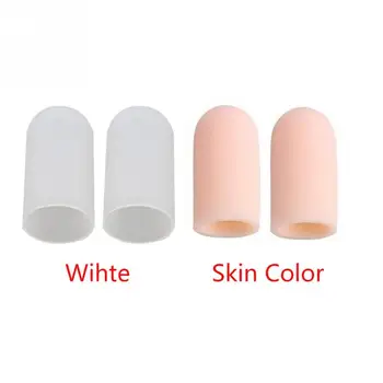 

1 Pair Hand Care Tube Bandage Guard Pain Relief Reusable Protective Case Silicone Gel Finger Protector Multifunctional Toe Foot