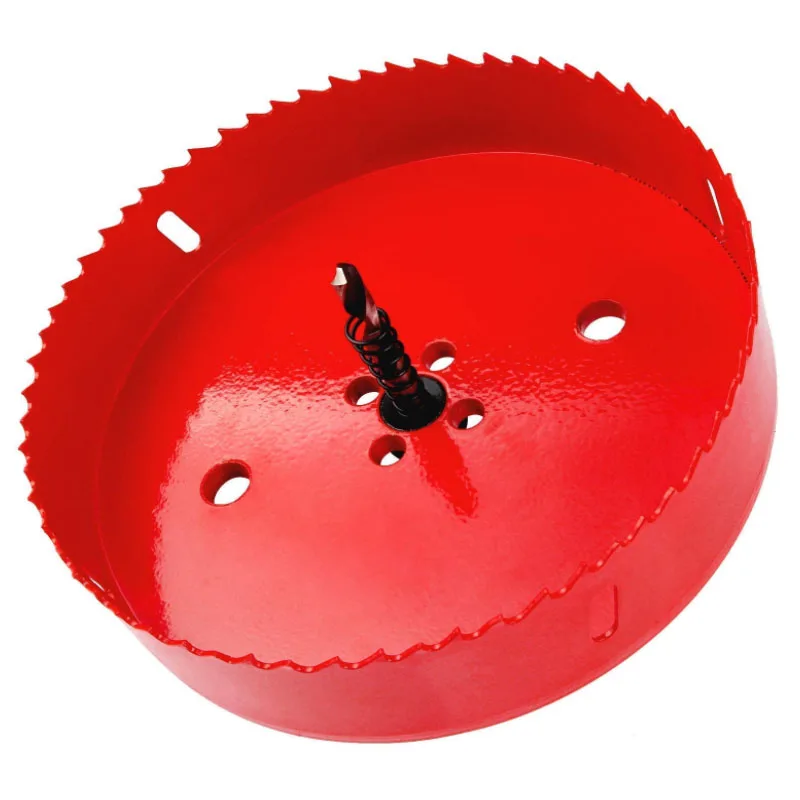

100mm/ 4" Dia Iron Aluminum BI -Metal Hole Saw Twist Drill Bit Corn Hole Drilling Cutter for Making Cornhole Boards