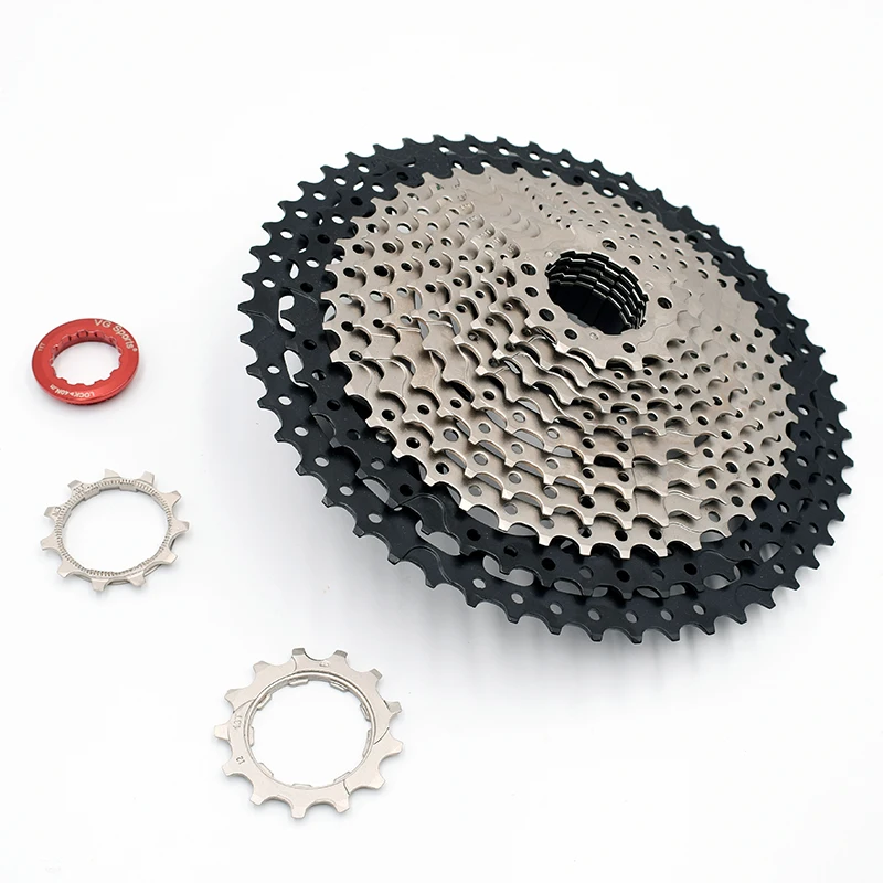 VG sports 11-52 T велосипедная трещотка кассета 12 скоростей MTB cog 12 S 52 T красные велосипедные звездочки 710g горный велосипед свободное колесо