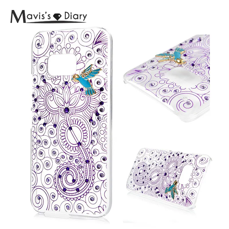 Mavissdiary из горного хрусталя чехол для htc один M9 Роскошный блеск С кристалалми и