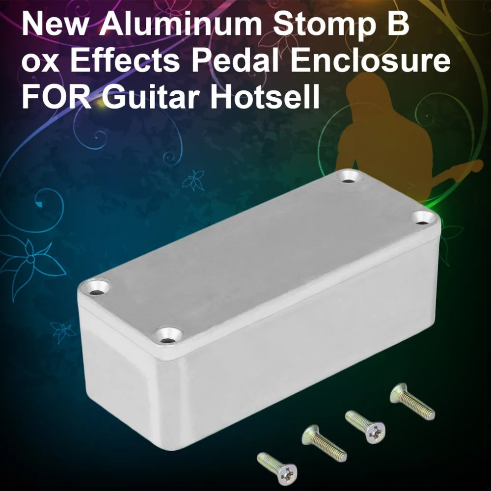 1Pcs Aluminum Stomp Box Effects 1590A Style Pedal Enclosure For Guitar