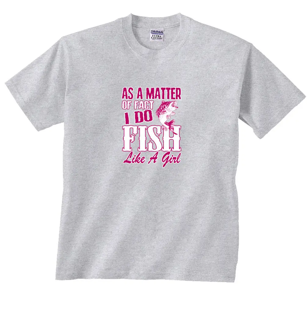 На самом деле I Do Fish Like a Girl футболка для рыбалки крутая Повседневная Мужская
