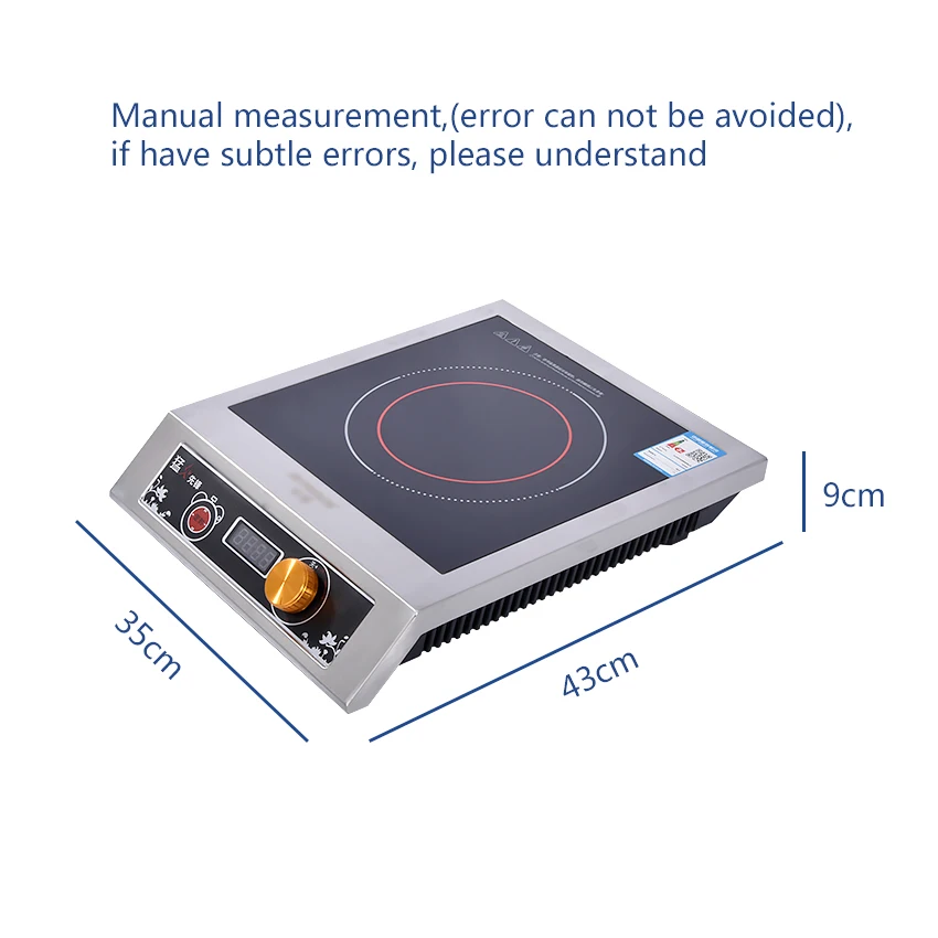 HD3509 электромагнитная печь Коммерческая индукционная плита ручка управления 3500 Вт электромагнитная печь Жарка приготовления каши