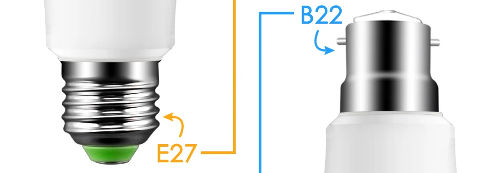 4 шт. Смарт IC высокой яркости белый светильник bulbReal мощность светодиодный светильник B22 E27 5 Вт 7 Вт 9 Вт 12 Вт 15 Вт 18 Вт 110 В-265 в домашний резервный светильник