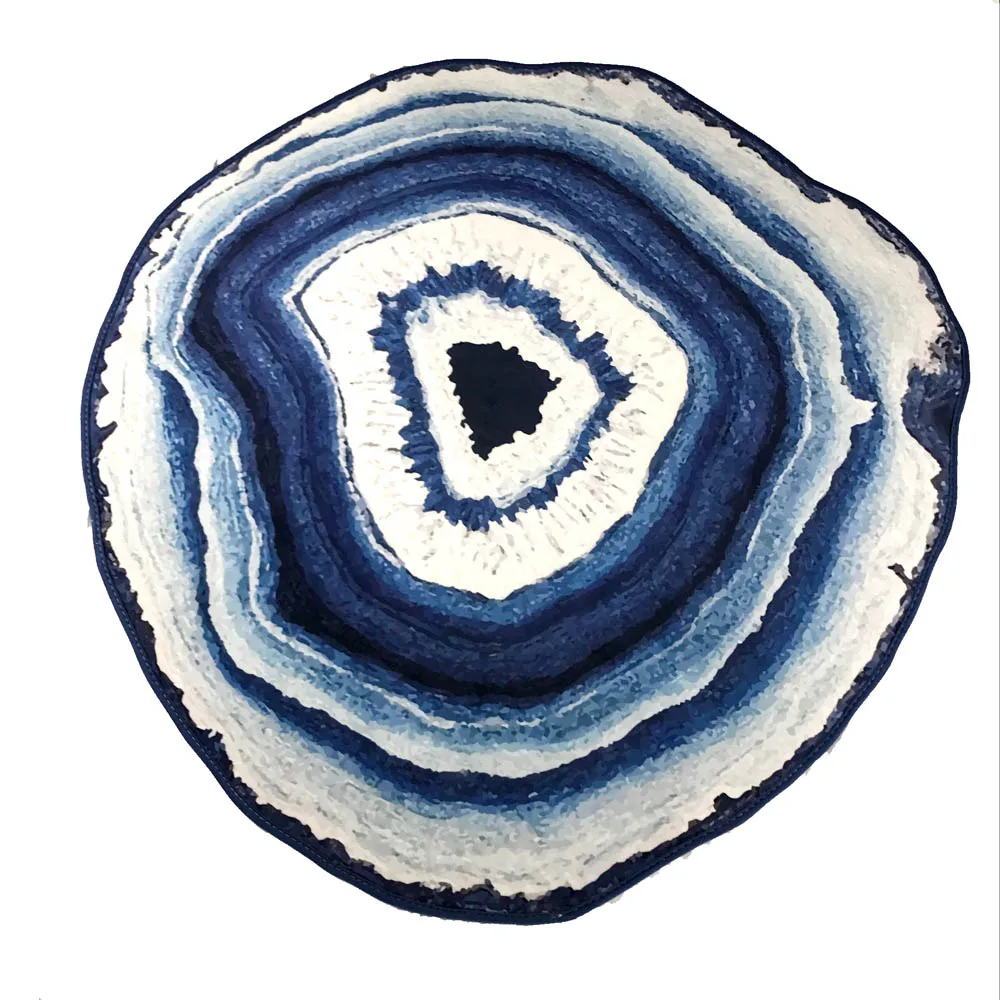  Large Carpets Blue/Purple/Gray/Yellow Striped Carpet and Rug Soft and Smooth Crystal Velvet Fabric  - 32817238123