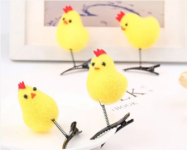 Little Yellow Chicken Hair Clip Fun Make up Decoration - 9