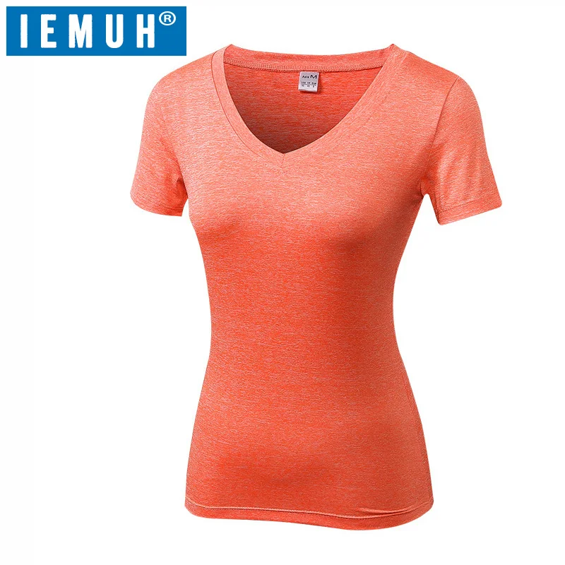 IEMUH Brand Summer Women Quick Dry Outdoor T shirts Short Sleeve Breathable Hiking T shirt Women