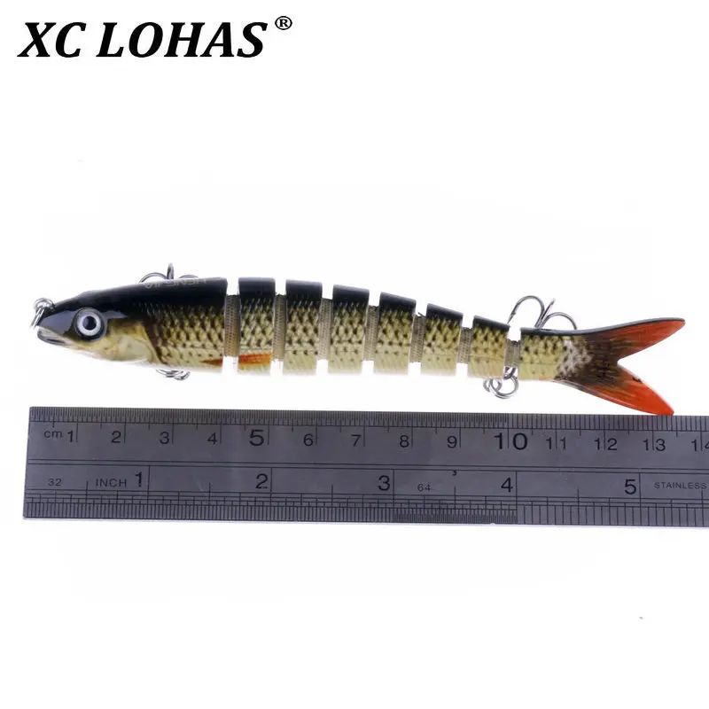 13 6 см 18 7 г 8 сегментов Swimbait рыболовные приманки крючок воблер Isca искусственный Para
