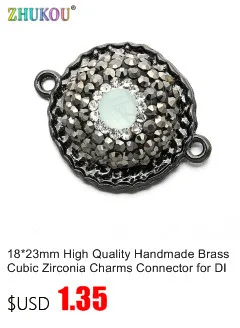 17*23 мм ручной работы латунные кубические циркония Соединители-бабочки DIY ювелирных изделий браслет ожерелье изготовление, отверстие: 1,8 мм, Модель: VS53