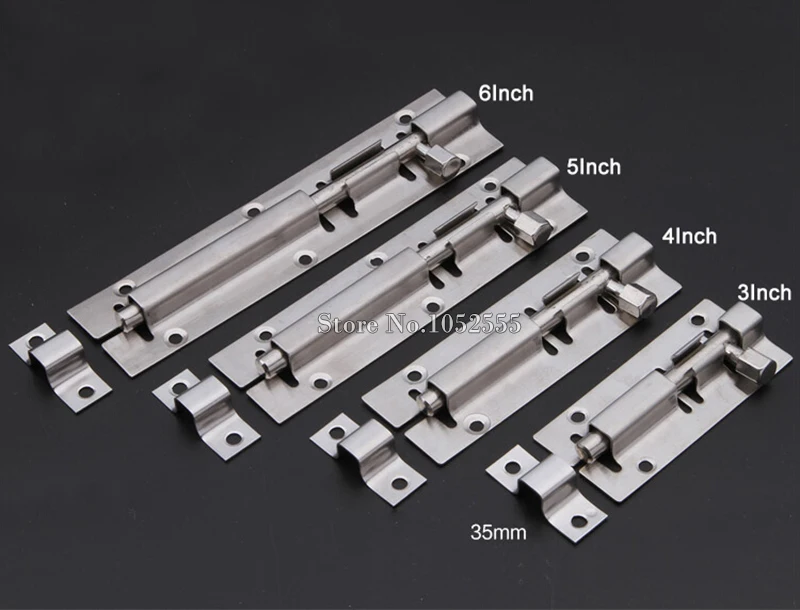 Лидер продаж 2 шт./лот 4 дюйма Нержавеющая сталь стержень автомобильной двери безопасности для дома для окна двери защелка-Болт блокировка ворот Скользящий замок с винтами K198-2