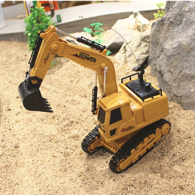 

Construction Vehicles Simulation Remote Control Crawler Excavator Model RC Truck Engineering Heavy Machinery Toy Boys Game Gifts