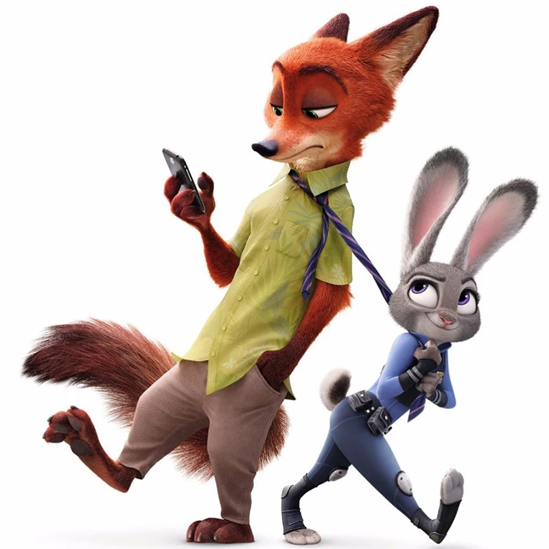 

28-30 cm High Quality Plush Dolls Rabbit Judy and Fox Nick Kids Stuffed TV & Movie Character Toys Gift