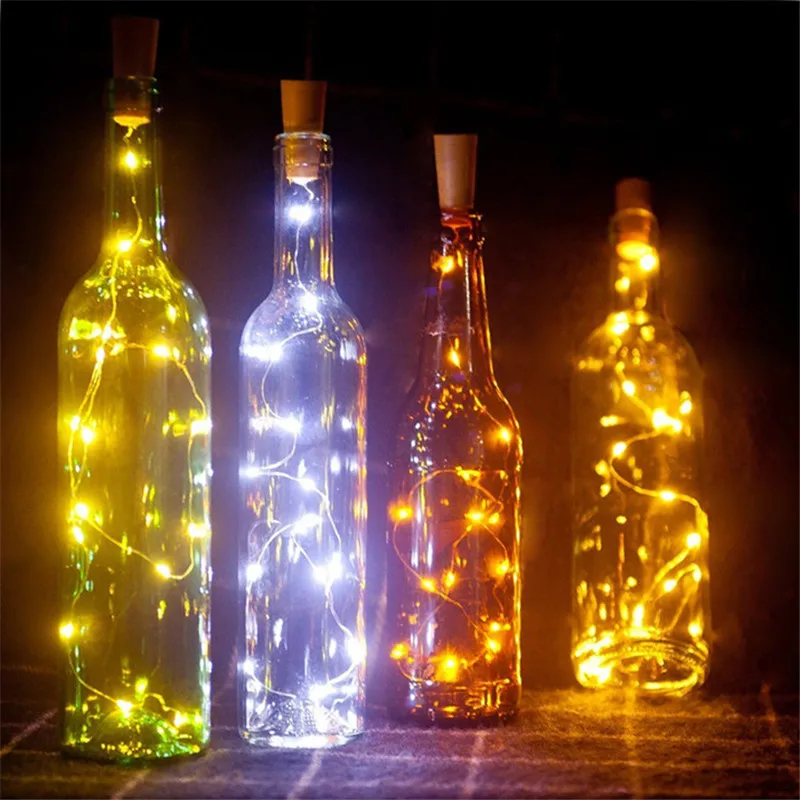 Iluminação da Novidade vinho de vidro fio de Estilo : Silver String Lights