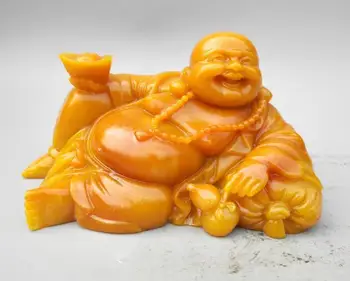 

Collectible chinese Shoushan stone maitreya buddha statue big