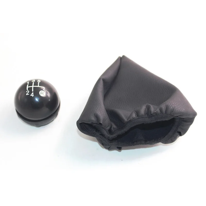 

5 Speed Car Shift Knob Gear Shifter Lever with leather boot For Fiat 500 Car Styling Accessories CNWAGNER