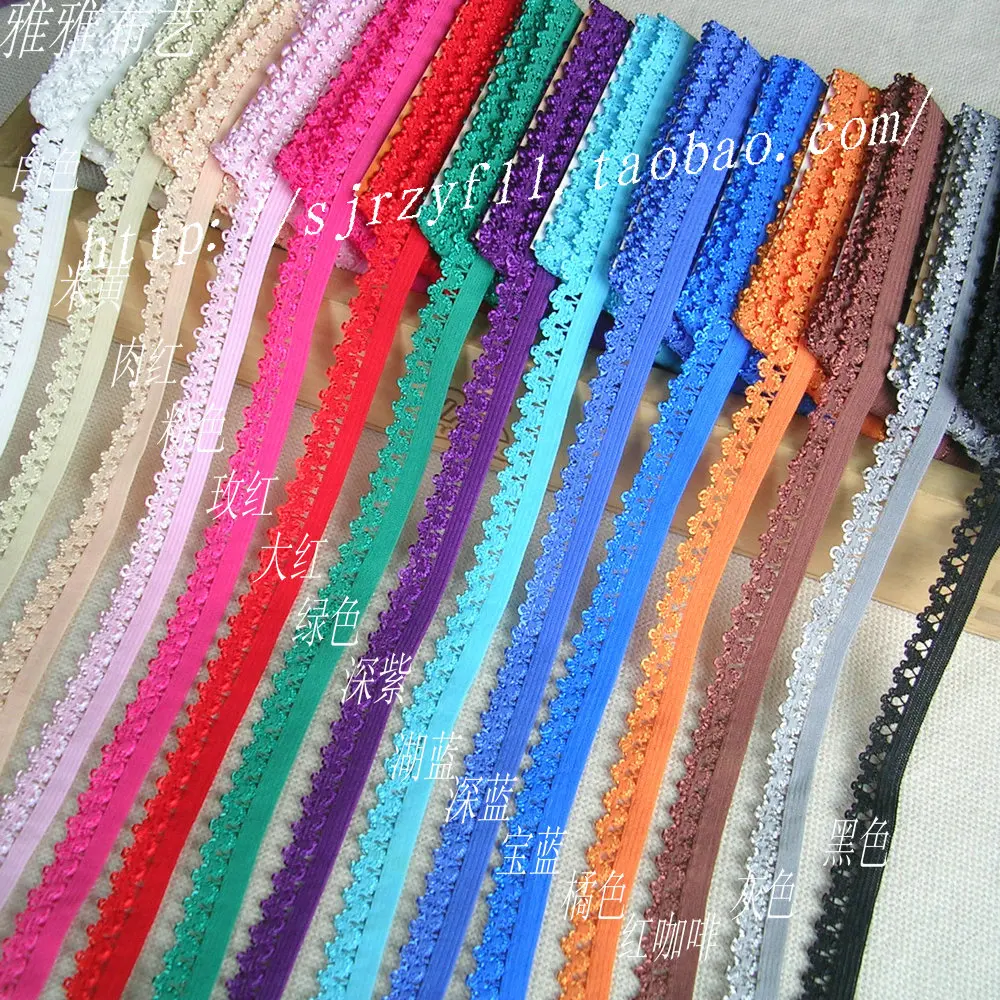 10 Yard/Lot Diy clothes hair accessories multicolour elastic sheer