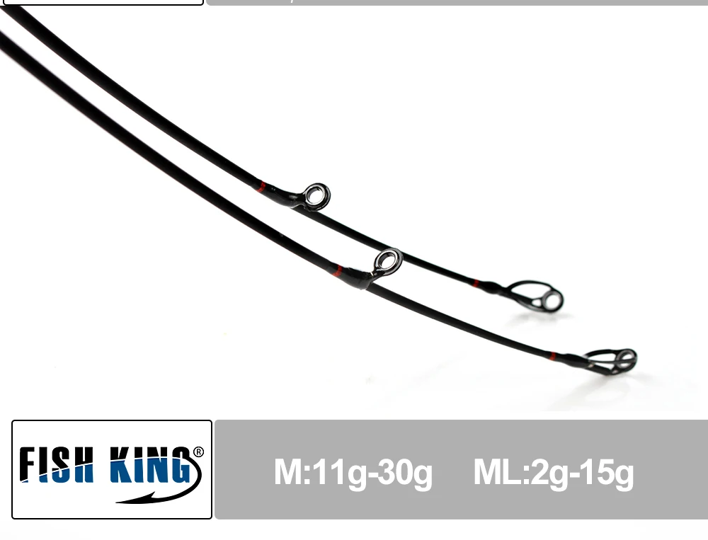 FISH KING Carbon 2,1 м двухсегментный раздел C. W. M ML Вес приманки 7-25 г Вес линии 5-25LB Приманка литья жесткая спиннинг; Удочка;