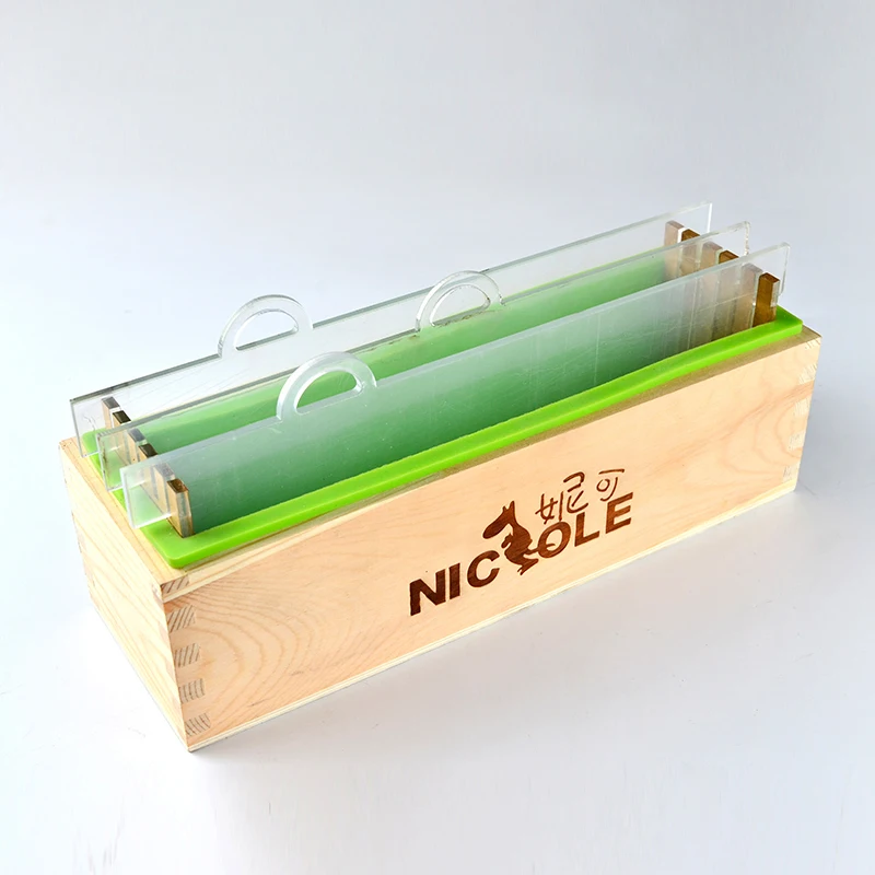 Силиконовая форма для мыла с прозрачной вертикальной акриловой вагонкой ...