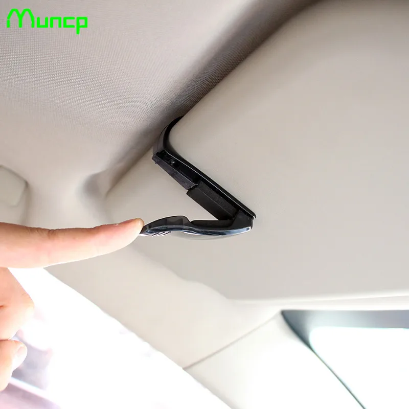

Muncp Car Glasses Holder Auto Vehicle Visor Sunglass Eye Glasses Holder Clip Support For EMGRAND EC7 EC7-RV EC8