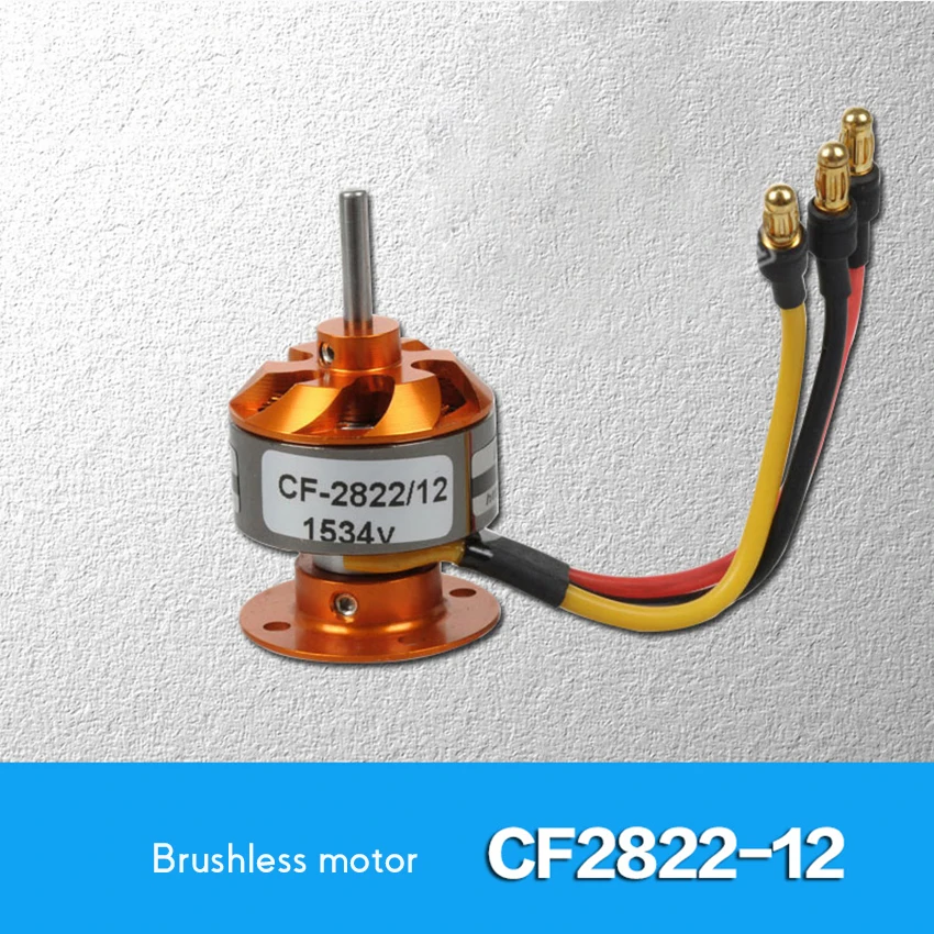 

1 Set CF2822-12 Mini Brushless Motor 1534 KV Value 260W Max Current 18.6A High Speed Motor For KT, Fixed Wing, Quadcopter Model