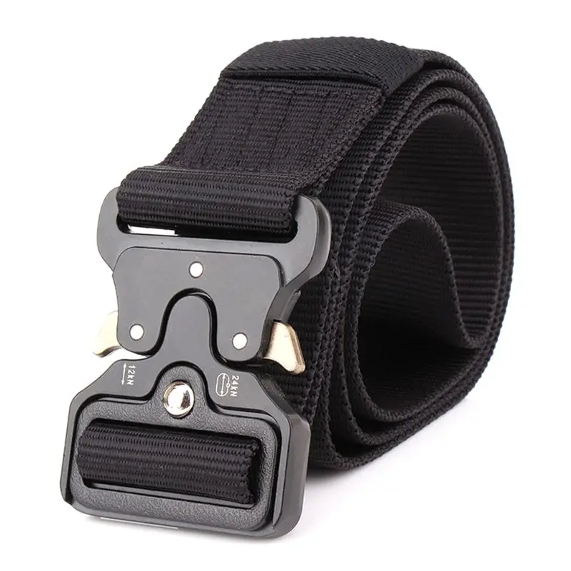 

1 Pc Tactical Heavy Duty Mens Belts Military Stylish Metal Army Pants Belts Outdoor Sports Training Bag