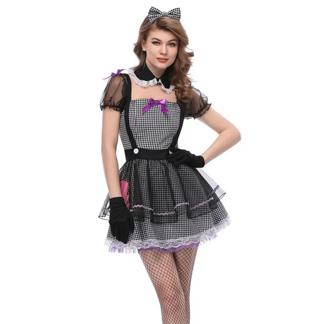 Maid Uniform Costumes Role Play 2018 Women Sexy Cospla