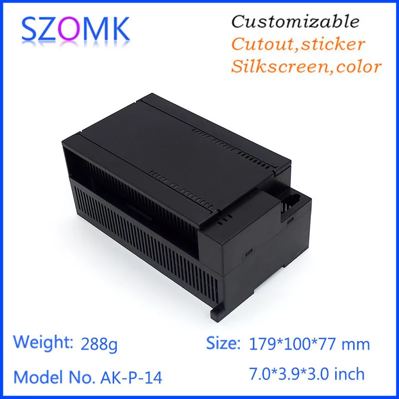 wall mount plastic din rail box instrument enclosure szomk plastic box for electronics project din rail control housing box plastic case (3).jpg