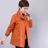 Plus Size 6XL Women Trench Coat Autumn New Pure Color Loose Zipper Cotton Outwear Female Windbreaker Basic Coats Casual Tops 236