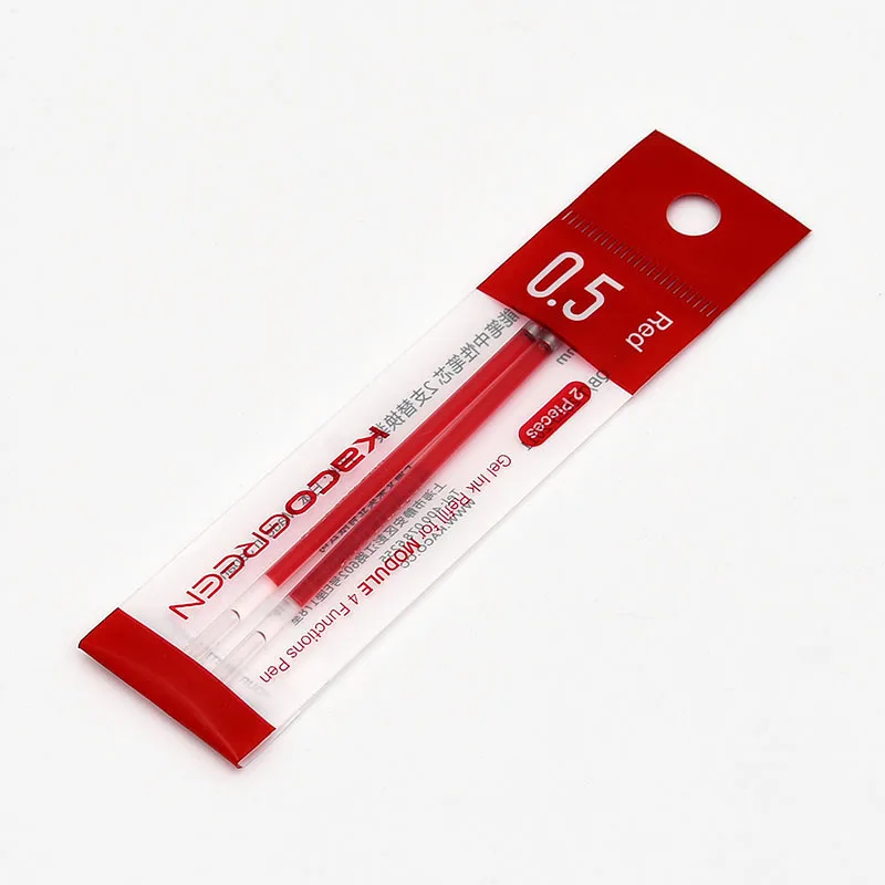 Xiaomi Youpin KACO 4 в 1 многофункциональные ручки 0,5 мм черный синий красный стержень сменный гелевый карандаш механический карандаш японские чернила для офиса и школы - Цвет: Цвет: желтый