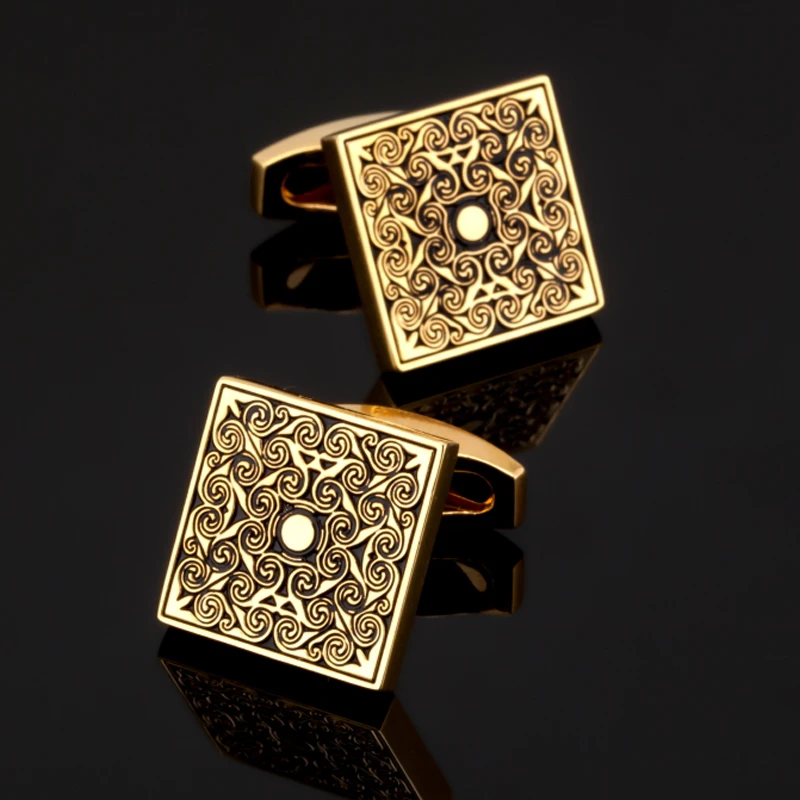 

JMZB VAGULA Rose Cufflinks High Quality Brass Gemelos Wholesale French Shirt Cuff links Enamel Cuffs Men Jewelry