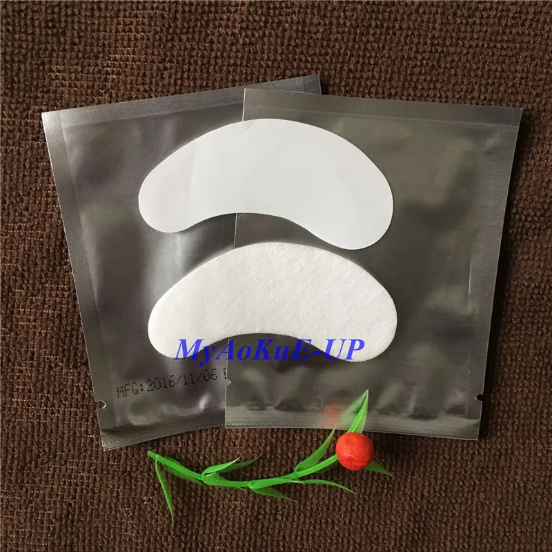 Lint Free Eye Pads Silver no Printing Packing Paper Patches 100 Pairs