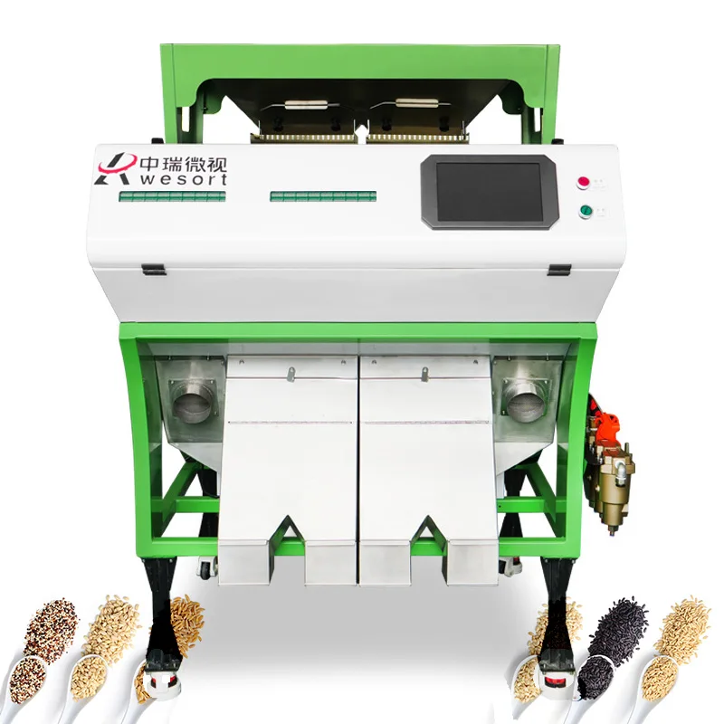 CCD интеллектуальная рисовая мельница машина для сортировки цвета Сортировочное Оборудование для переработка риса