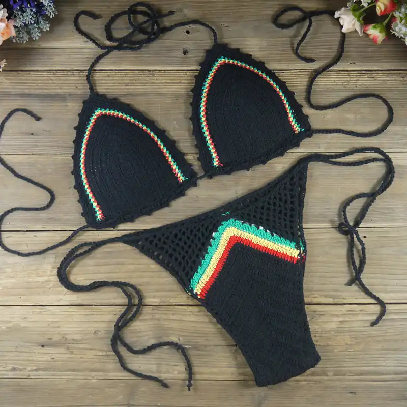rasta color swimsuits