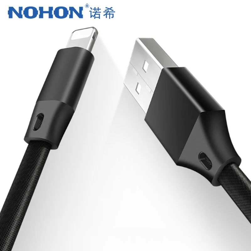 USB кабель зарядный NOHON 8 Pin для iPhone X XS MAX XR 7 6 6S 5 5S Plus IOS 9 10 11 2.1A|Кабели мобильных